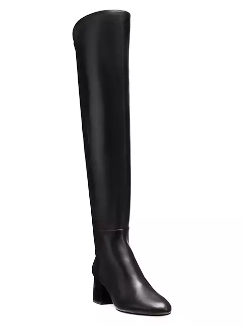 Shop Stuart Weitzman 5050 Yuliana 60MM Leather Knee-High Boots | Saks ...