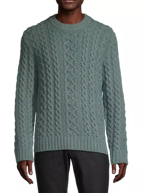 Shop Vince Aran Wool & Cashmere Cable-Knit Sweater | Saks Fifth Avenue