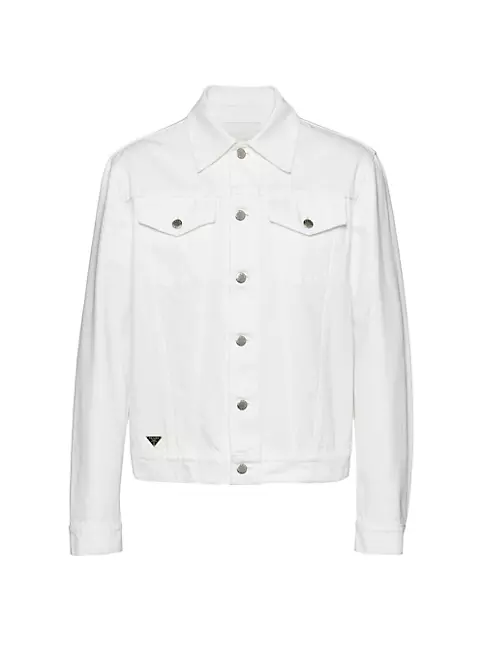 Shop Prada Bull Denim Blouson Jacket | Saks Fifth Avenue