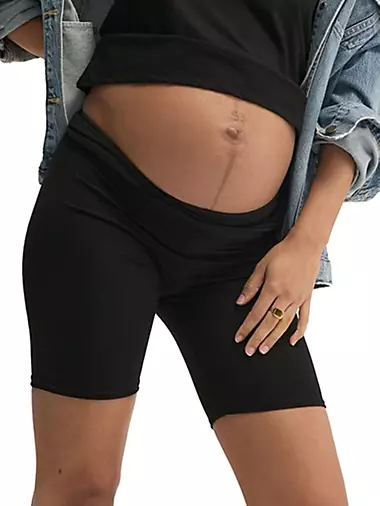 The Ultimate Maternity Over The Bump Bike Shorts
