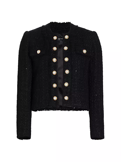 Shop Generation Love Koby Cotton-Blend Tweed Jacket | Saks Fifth Avenue