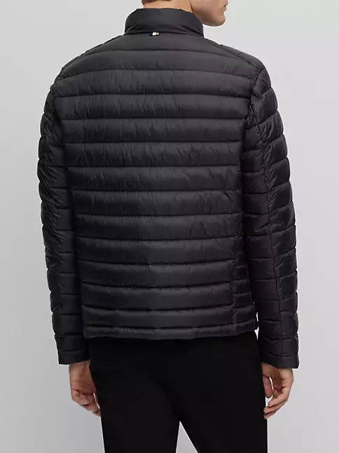 Shop BOSS Water-Repellent Padded Jacket With Tonal Logo | Saks Fifth Avenue