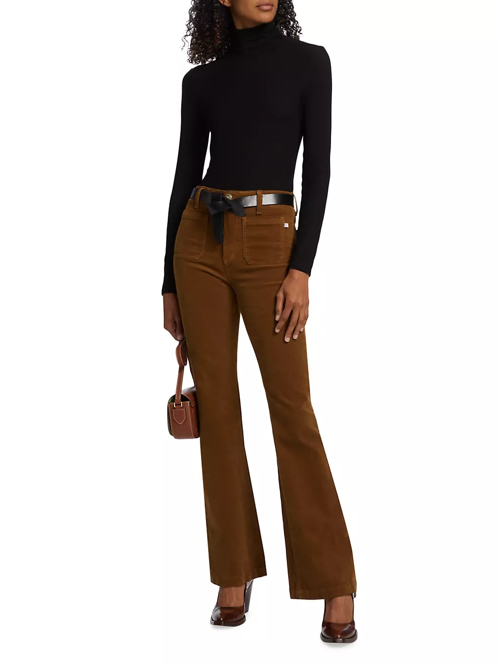 Shop AG Jeans Anisten Corduroy High-Rise Bootcut Jeans | Saks Fifth Avenue