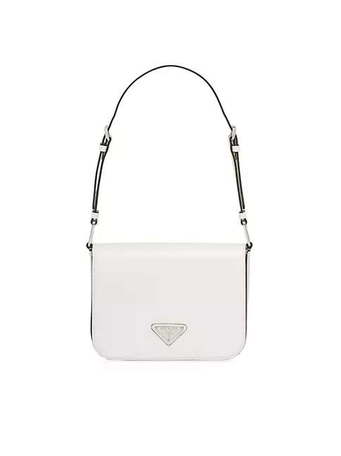 Shop Prada Brushed Leather Shoulder Bag | Saks Fifth Avenue