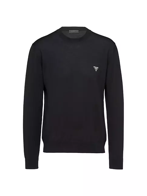 Shop Prada Superfine Wool Crew-Neck Sweater | Saks Fifth Avenue