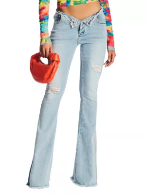 Shop Ser.o.ya Olivia Mid-Rise Jeans Saks Fifth Avenue photo