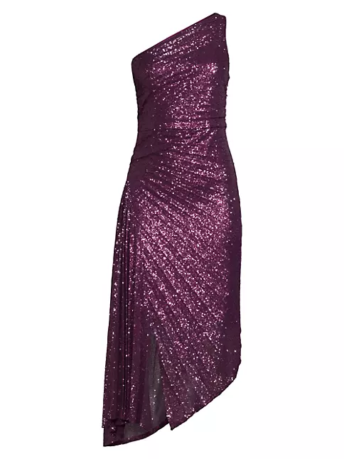 Shop Ungaro Ava Asymmetric Sequin Dress | Saks Fifth Avenue