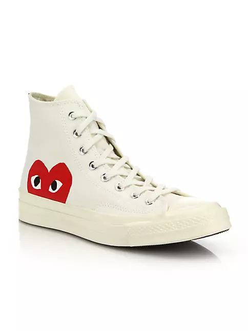 Ripples bladre Kvalifikation Shop Comme des Garçons PLAY CdG PLAY x Converse Unisex Chuck Taylor All  Star Peek-A-Boo High-Top Sneakers | Saks Fifth Avenue