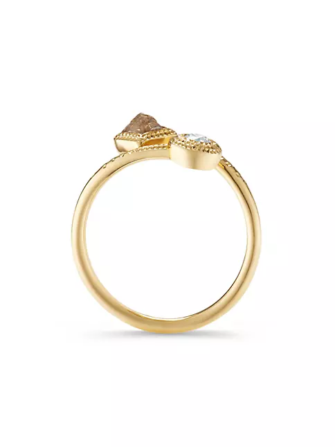 De Beers Jewellers 18kt Yellow Gold Talisman Diamond Ring