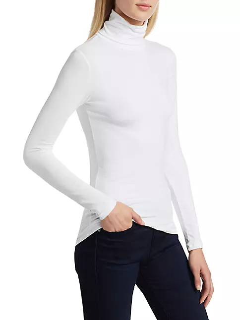 MAJESTIC FILATURES Stretch-jersey turtleneck top, Sale up to 70% off