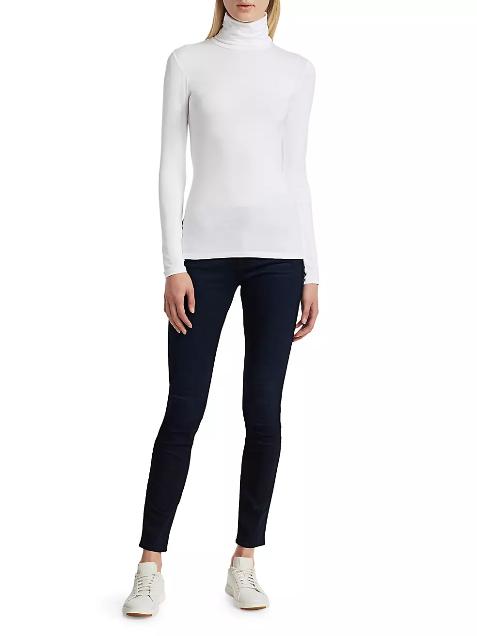 MAJESTIC FILATURES Stretch-jersey turtleneck top, Sale up to 70% off