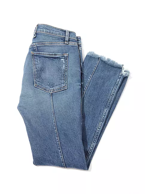 Shop McGuire Lido Frayed Step-Hem Straight-Leg Jeans | Saks Fifth Avenue