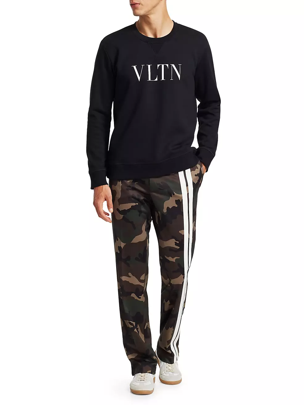 Shop Valentino VLTN Crew Neck Sweatshirt | Saks Fifth