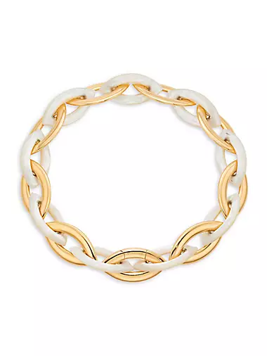 Doppio Senso 18K Rose Gold & Mother-Of-Pearl Chain Necklace