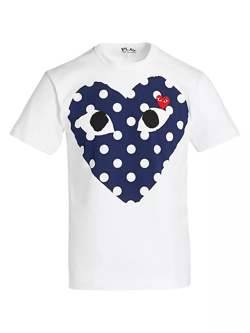bue mager Sygdom Shop Comme des Garçons PLAY Polka Dot Logo T-Shirt | Saks Fifth Avenue