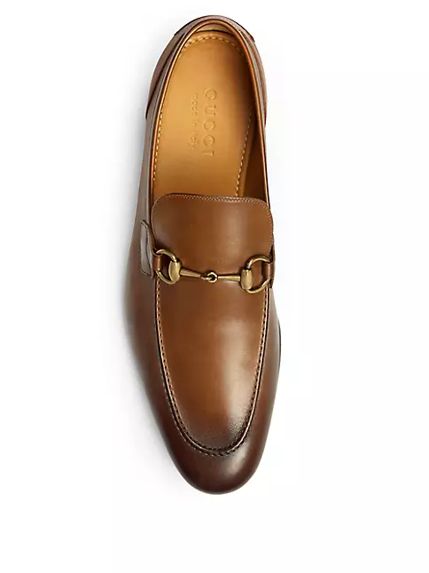 Shop Gucci Jordaan Leather Loafers | Saks