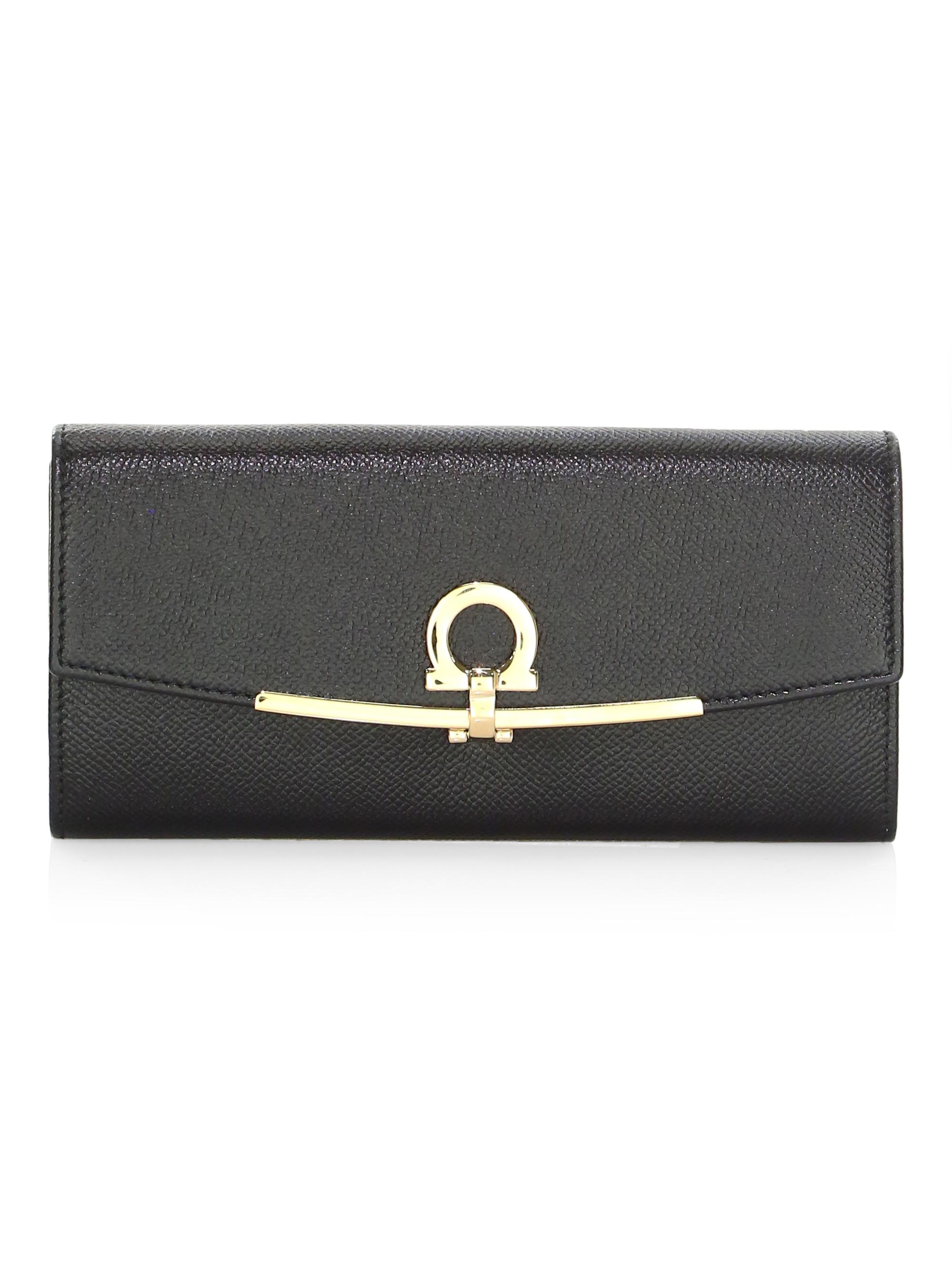 Gancini Continental Wallet in Hammered Leather main image 0
