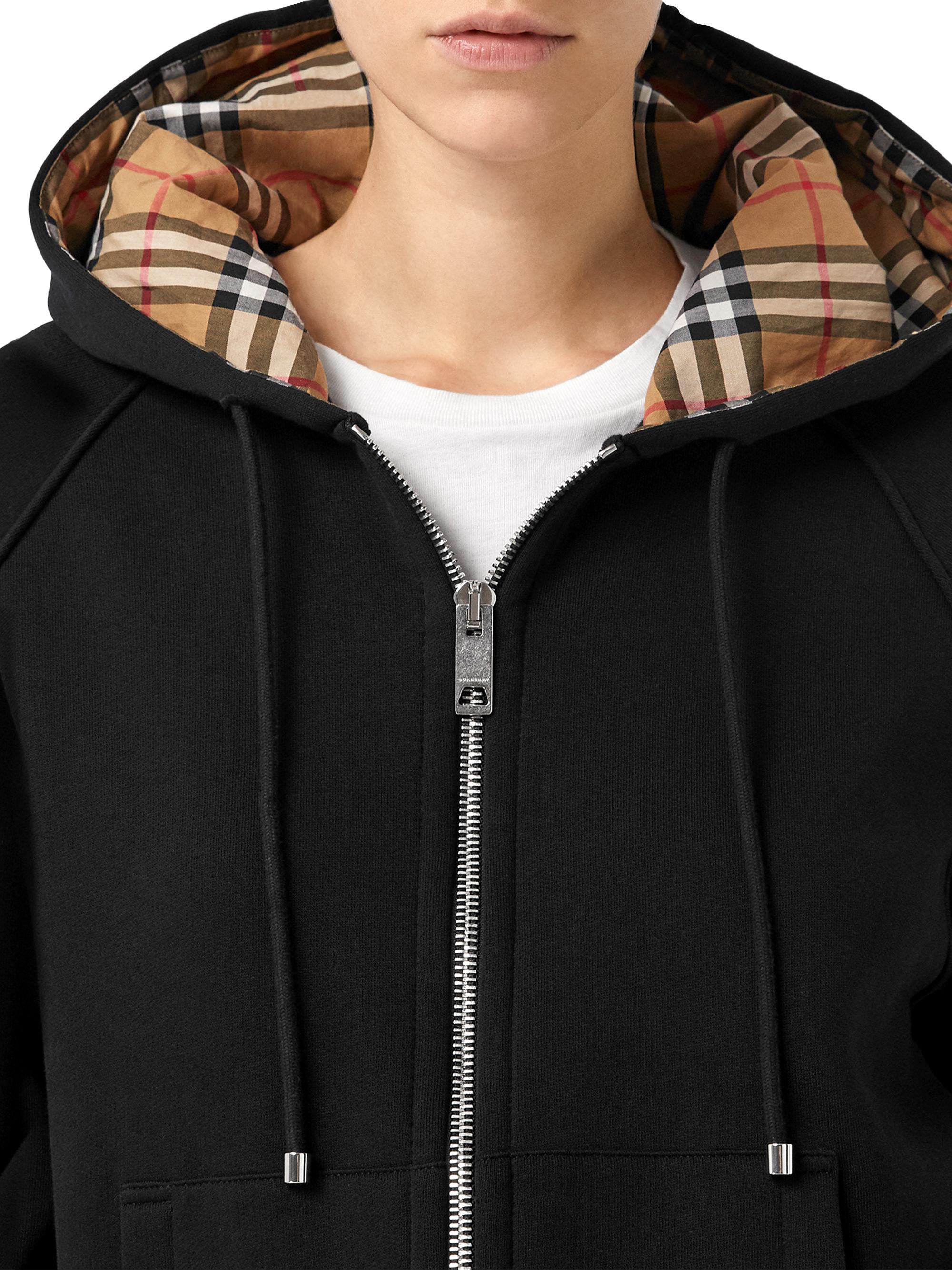Shop Burberry Hackfall Zip Hoodie | Saks Fifth Avenue