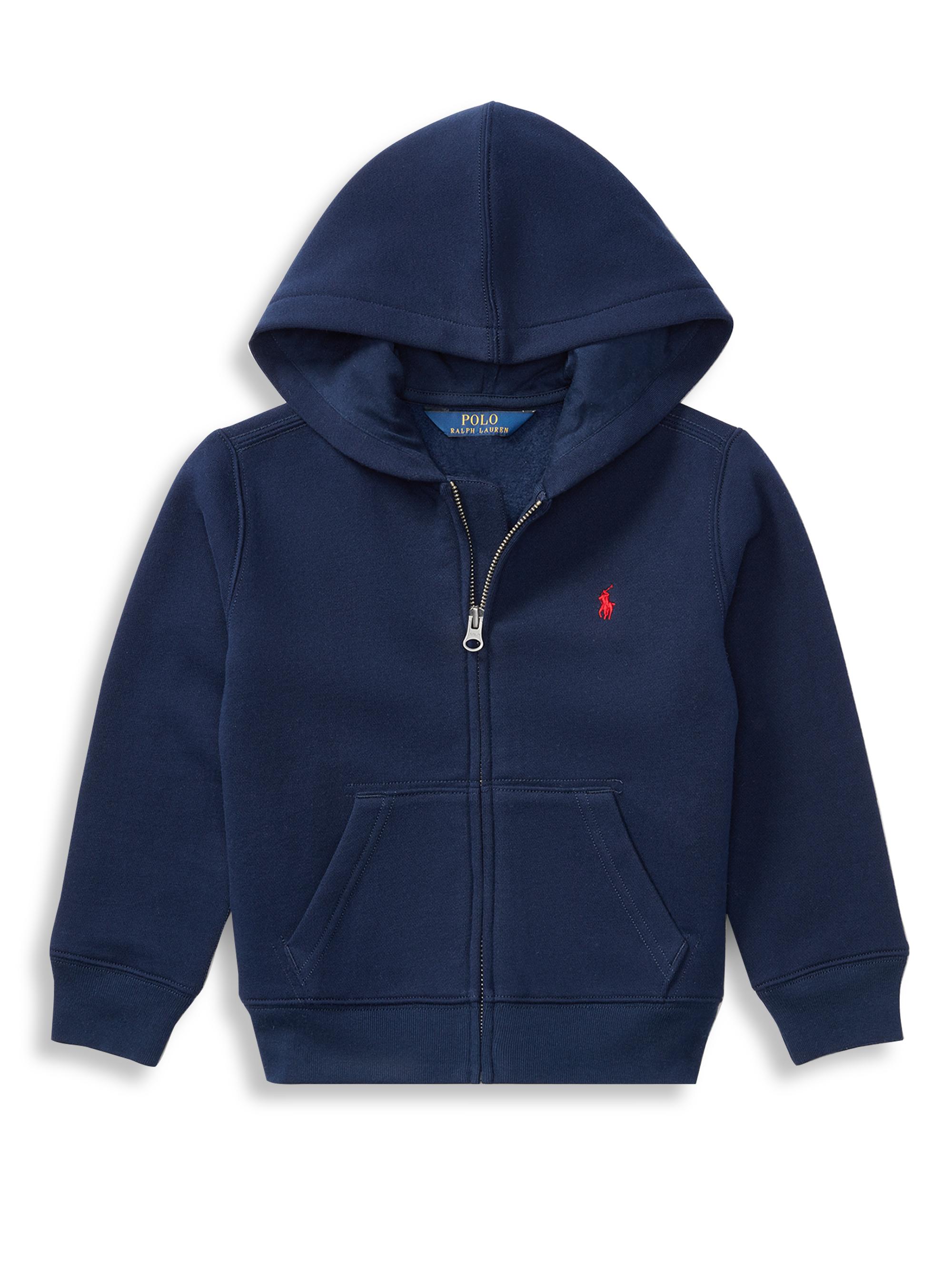 Shop Polo Ralph Lauren Boy's Cotton-Blend Fleece Hoodie | Saks Fifth Avenue