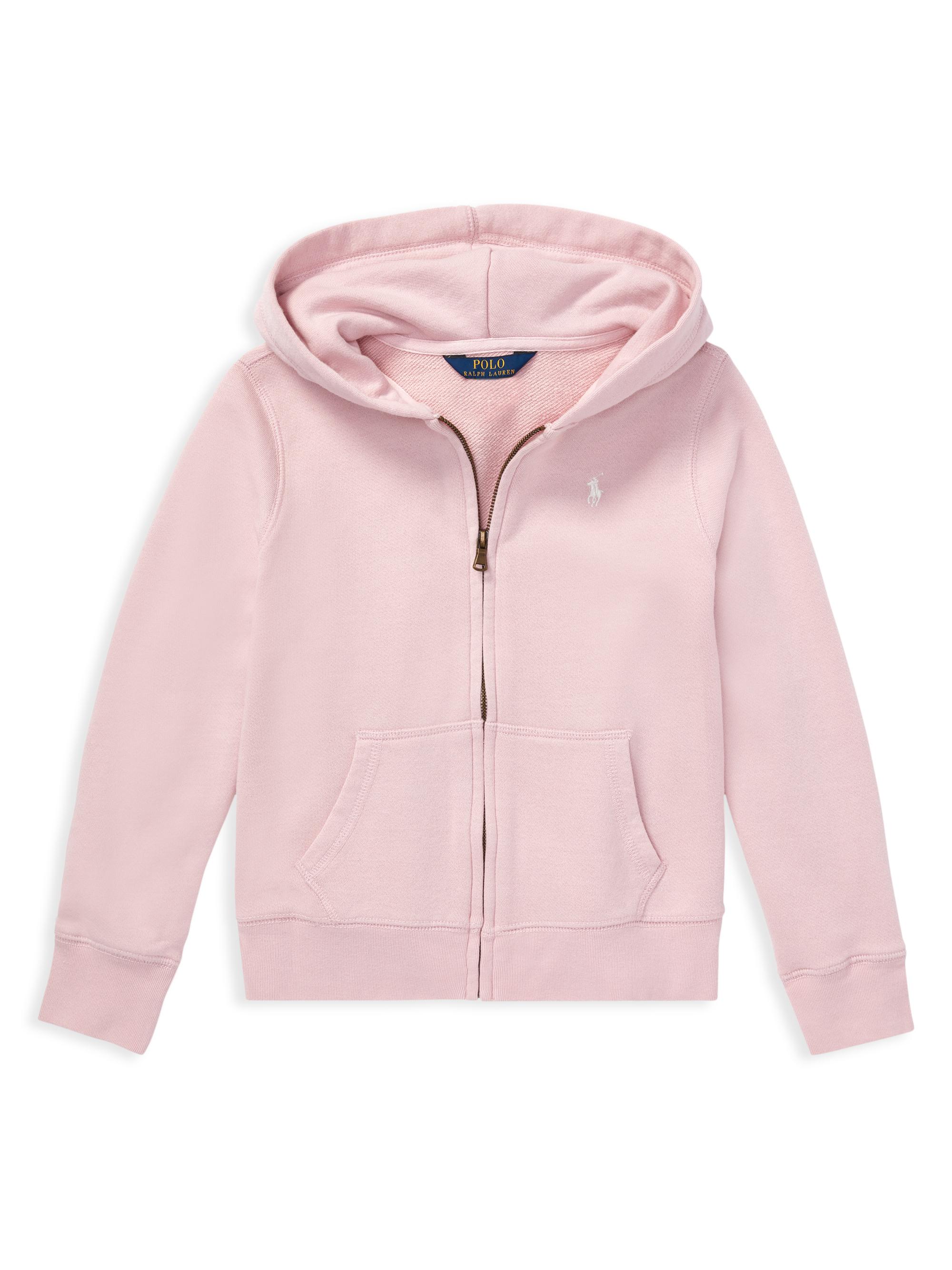 Shop Polo Ralph Lauren Little Girl's French Terry Hoodie | Saks Fifth Avenue