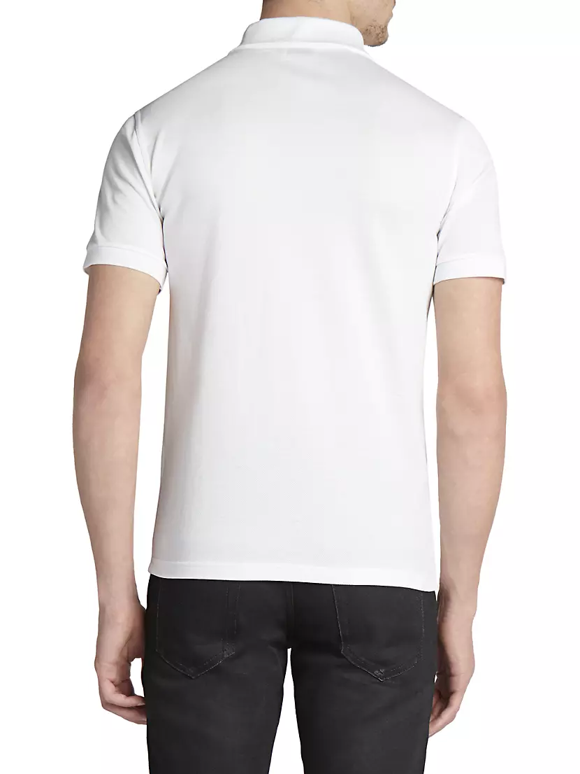 Recite slim Initially Shop Saint Laurent YSL Logo Polo Shirt | Saks Fifth Avenue