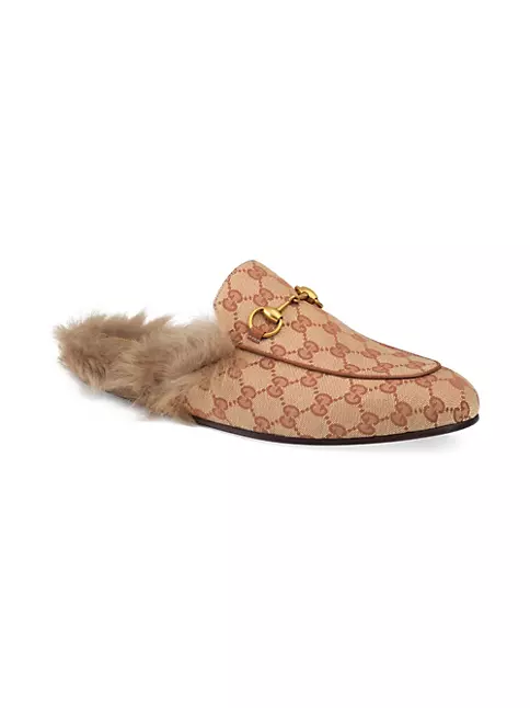 Shop Princetown Lamb Fur Slippers | Saks Fifth Avenue