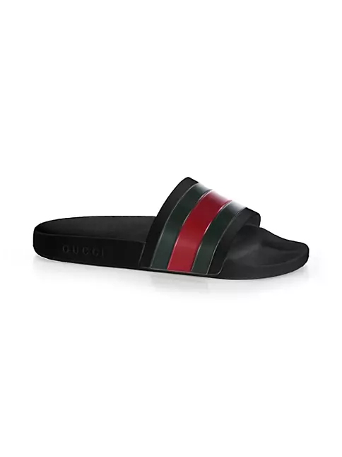 Shop Gucci Rubber Slide Sandal Saks Fifth Avenue
