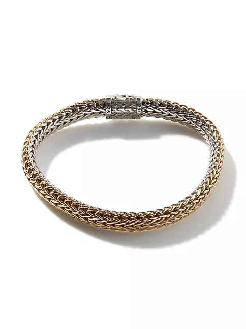 Sterling Silver Classic Chain Small Reversible Bracelet